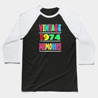 Vintage 1974 Memories Baseball T-Shirt